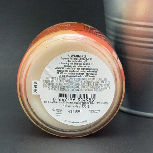 BBW Mango Mai Tai Bath & Body Works Mason Jar Single Wick Candle - Picture 9 of 10